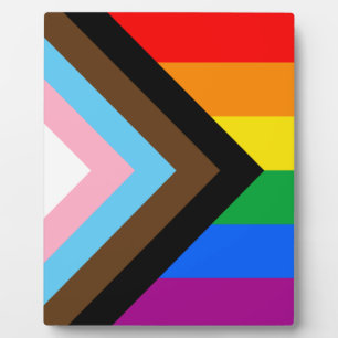 Plaque Photo Fierté de progrès LGBTQ+
