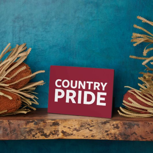 Plaque Photo Fierté du pays (Côté)