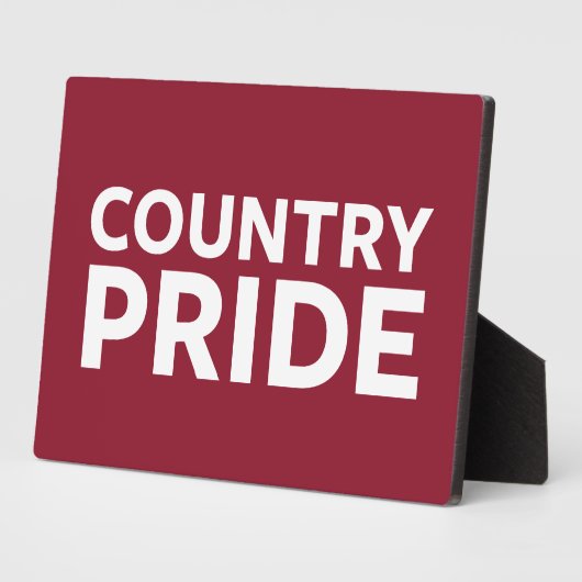 Plaque Photo Fierté du pays (Côté)