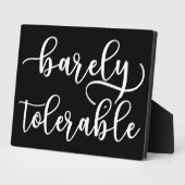 Plaque Photo Fierté Et Préjudice - À Peine Tolérable I (Côté)