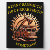 Plaque Photo Fiery Valor Intricablement Héroïque Conception De  (Devant)