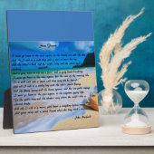 Plaque Photo Fièvre de la mer par : John Masefield (Côté)