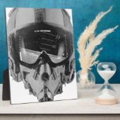 Plaque Photo Fighter Pilot Helmet and Altimeter (Côté)