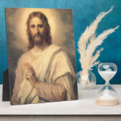 Plaque Photo Figure De Jésus-Christ Par Heinrich Hofmann (Côté)