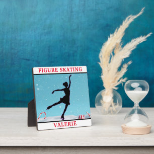 Plaque Photo Figure Patinage Flocon de neige