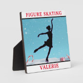 Plaque Photo Figure Patinage Flocon de neige (Recto)