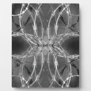 Plaque Photo Fil Razor contre nuages sombres