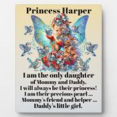 Plaque Photo Fille (Devant)