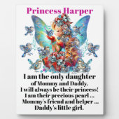 Plaque Photo Fille (Devant)