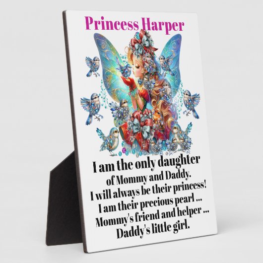 Plaque Photo Fille (Côté)