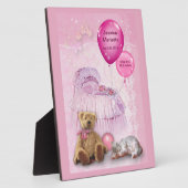 Plaque Photo Fille bébé personnalisable (Côté)