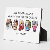 Plaque Photo Fille DADDY Dit 5 Collage Photo (Côté)
