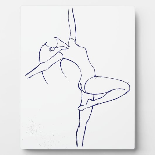 Plaque Photo Fille dansante (Devant)