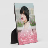 Plaque Photo Fille Parties scintillant rose Ombre Girly Photo G (Côté)