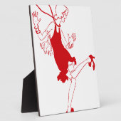 Plaque Photo fille rouge (Côté)
