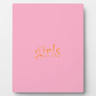 Plaque Photo filles