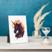 Plaque Photo Fire & Flame Unicorn (1) (Côté)