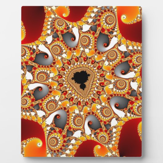 Plaque Photo Fire fractal (Devant)