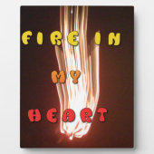 Plaque Photo Fire in My Heart Art Print (Devant)