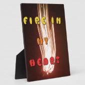 Plaque Photo Fire in My Heart Art Print (Côté)
