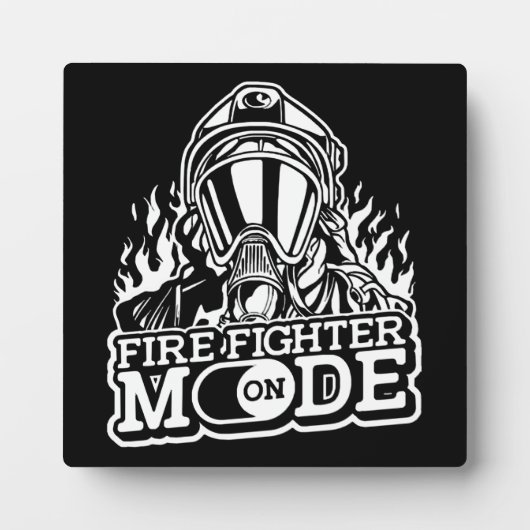 Plaque Photo Firefighter Mode On (Devant)