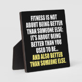 Plaque Photo Fitness Funny Motivational (Recto)