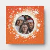 Plaque Photo Flacons de neige et hiver (Devant)