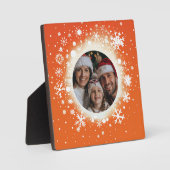 Plaque Photo Flacons de neige et hiver (Recto)