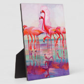 Plaque Photo Flamants roses roses par Francis Lee Jaques (Côté)
