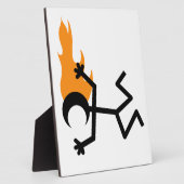 Plaque Photo Flaming head (Côté)