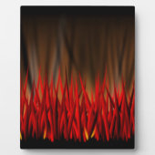 PLAQUE PHOTO FLAMMES D'INCENDIE (Devant)