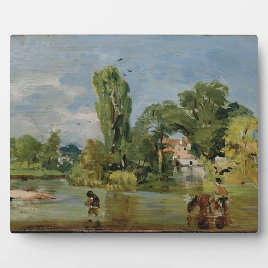 Plaque Photo Flatford Mill, c.1810-11 (huile sur panneau) (Devant)