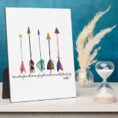 Plaque Photo Flèche Psaume 91 (Côté)