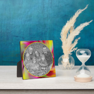 Plaque Photo Flèches Abstraites de couleur Ajouter votre propre