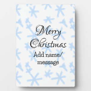 Plaque Photo Flèches de neige bleu Noël motif neige motif