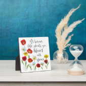 Plaque Photo Fleur avec grâce - Fleurs de coquelicot (Insitu)