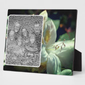 Plaque Photo Fleur Azalea Blanche Créez votre propre photo (Côté)