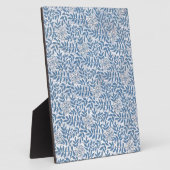 PLAQUE PHOTO FLEUR BLEUE ÉLÉGANTE (Côté)