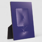 Plaque Photo Fleur carré violette (Côté)