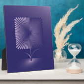 Plaque Photo Fleur carré violette (Côté)