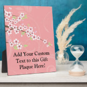 Plaque Photo Fleur de cerisier rose doux (Côté)