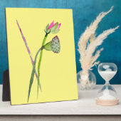 Plaque Photo Fleur de lotus rose Art bouddhiste Zen (Côté)