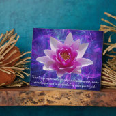 Plaque Photo Fleur de lotus rose et signification (Côté)