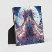 Plaque Photo Fleur de lune d'Anime (Recto)