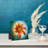 Plaque Photo Fleur de lys orange vibrant en fleurs (Insitu)