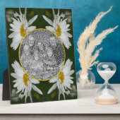 Plaque Photo Fleur de marguerite blanche Ajoutez votre propre p (Côté)