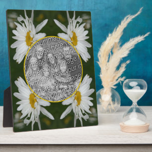 Plaque Photo Fleur de marguerite blanche Ajoutez votre propre p