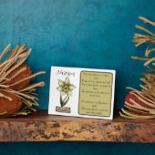 Plaque Photo Fleur de naissance DÉCEMBRE Anniversaire Narcisse (Côté)