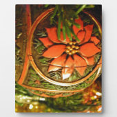 Plaque Photo Fleur de Noël (Devant)