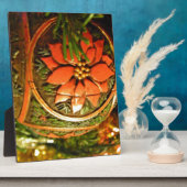 Plaque Photo Fleur de Noël (Côté)